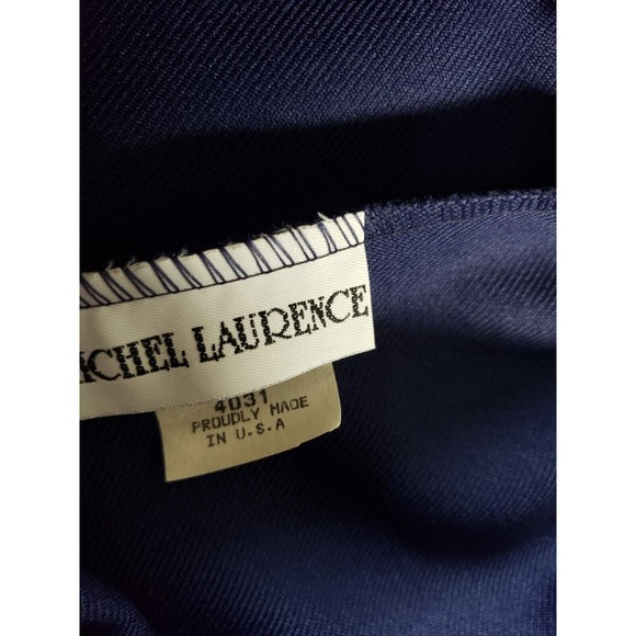VINTAGE Michel Laurence Pants Sz 14 Blue Elastic Waist Ladies Made in USA NWT - Picture 5 of 12